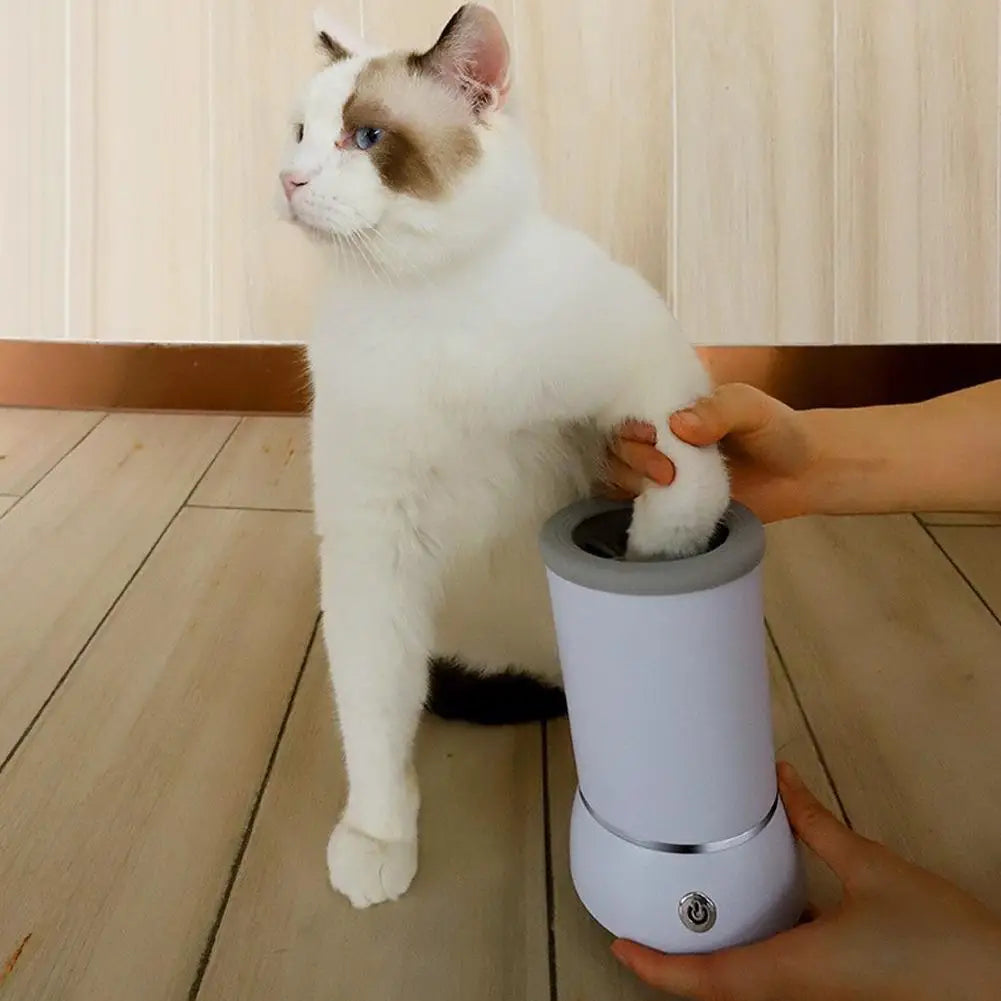 Automatic Portable Dog Paw Washer and Massager - USB Rechargeable Cleaner for Small to Medium Dogs and Cats