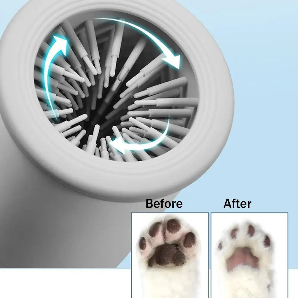 Automatic Portable Dog Paw Washer and Massager - USB Rechargeable Cleaner for Small to Medium Dogs and Cats